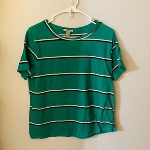 Green stripped shirt